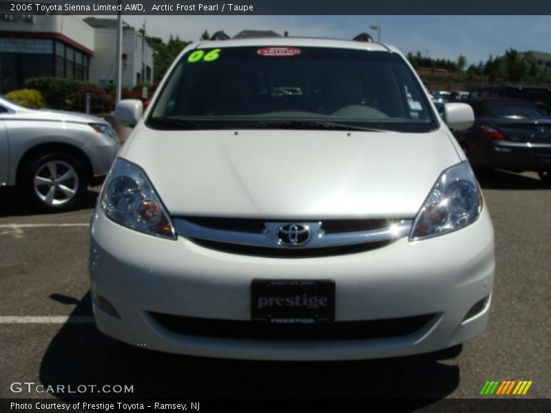 Arctic Frost Pearl / Taupe 2006 Toyota Sienna Limited AWD