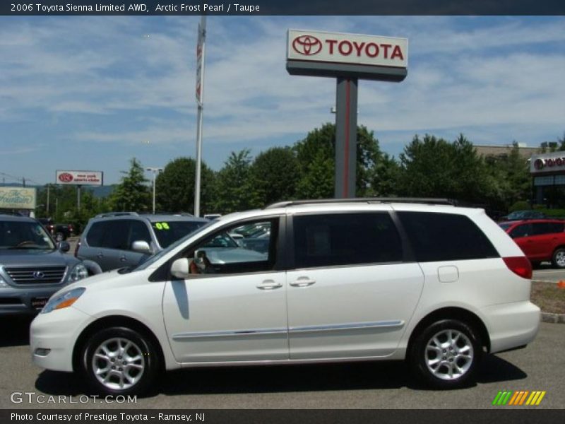 Arctic Frost Pearl / Taupe 2006 Toyota Sienna Limited AWD