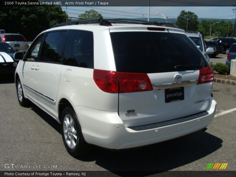Arctic Frost Pearl / Taupe 2006 Toyota Sienna Limited AWD