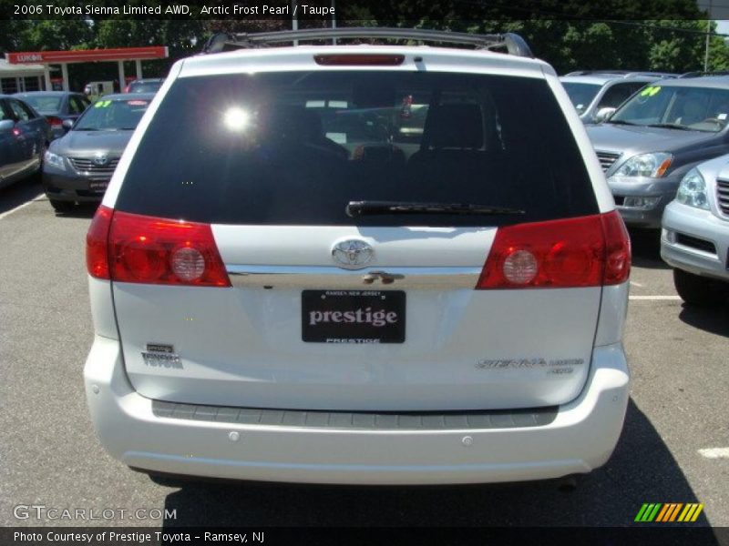 Arctic Frost Pearl / Taupe 2006 Toyota Sienna Limited AWD