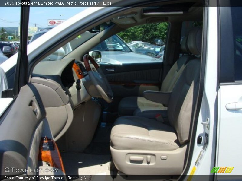 Arctic Frost Pearl / Taupe 2006 Toyota Sienna Limited AWD