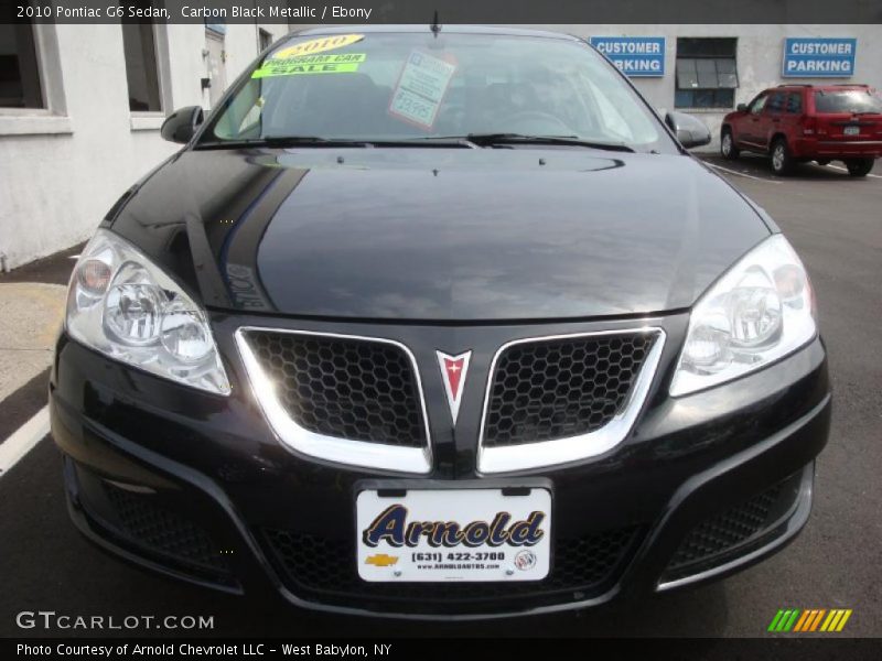 Carbon Black Metallic / Ebony 2010 Pontiac G6 Sedan