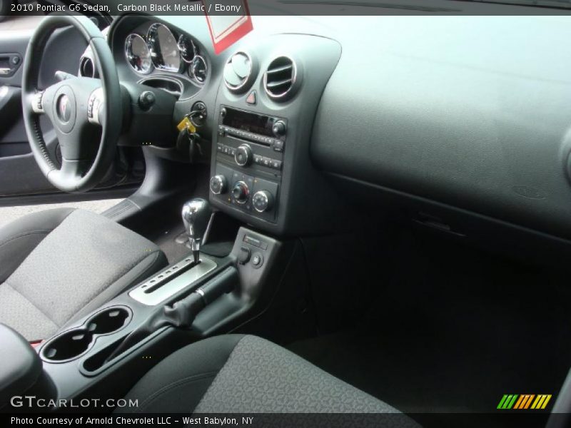 Carbon Black Metallic / Ebony 2010 Pontiac G6 Sedan