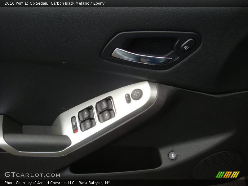 Carbon Black Metallic / Ebony 2010 Pontiac G6 Sedan