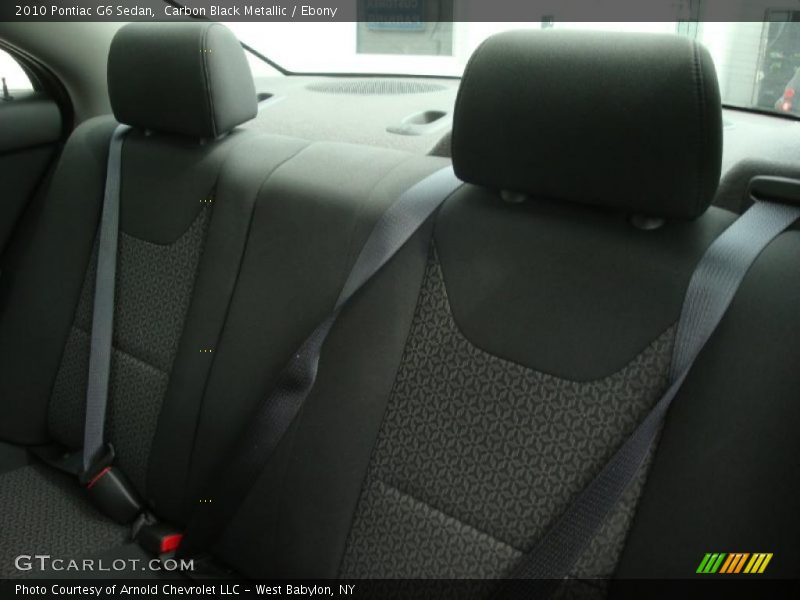 Carbon Black Metallic / Ebony 2010 Pontiac G6 Sedan