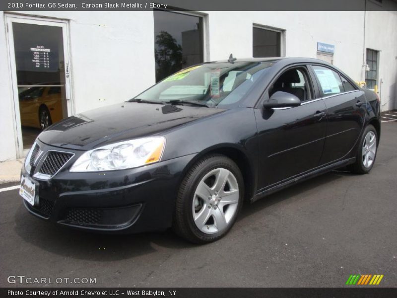 Carbon Black Metallic / Ebony 2010 Pontiac G6 Sedan
