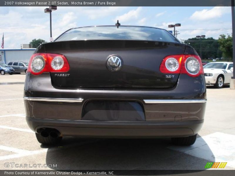 Mocha Brown / Pure Beige 2007 Volkswagen Passat 2.0T Sedan