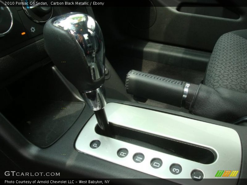 Carbon Black Metallic / Ebony 2010 Pontiac G6 Sedan