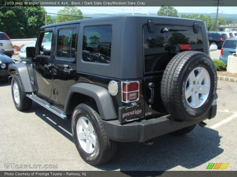 Black / Dark Slate Gray/Medium Slate Gray 2009 Jeep Wrangler Unlimited X 4x4