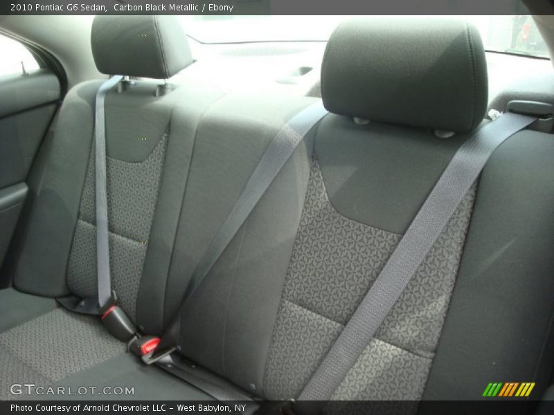 Carbon Black Metallic / Ebony 2010 Pontiac G6 Sedan