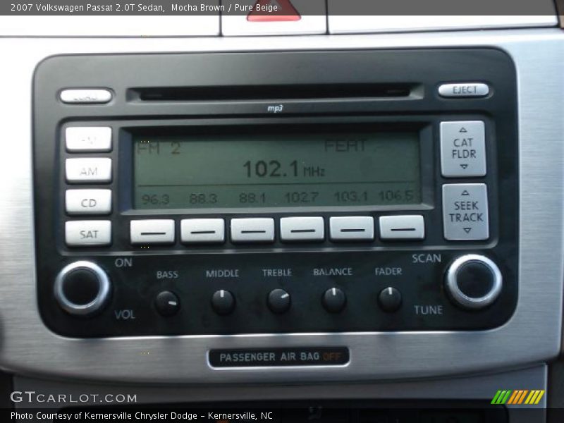 Mocha Brown / Pure Beige 2007 Volkswagen Passat 2.0T Sedan