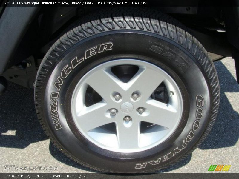 Black / Dark Slate Gray/Medium Slate Gray 2009 Jeep Wrangler Unlimited X 4x4