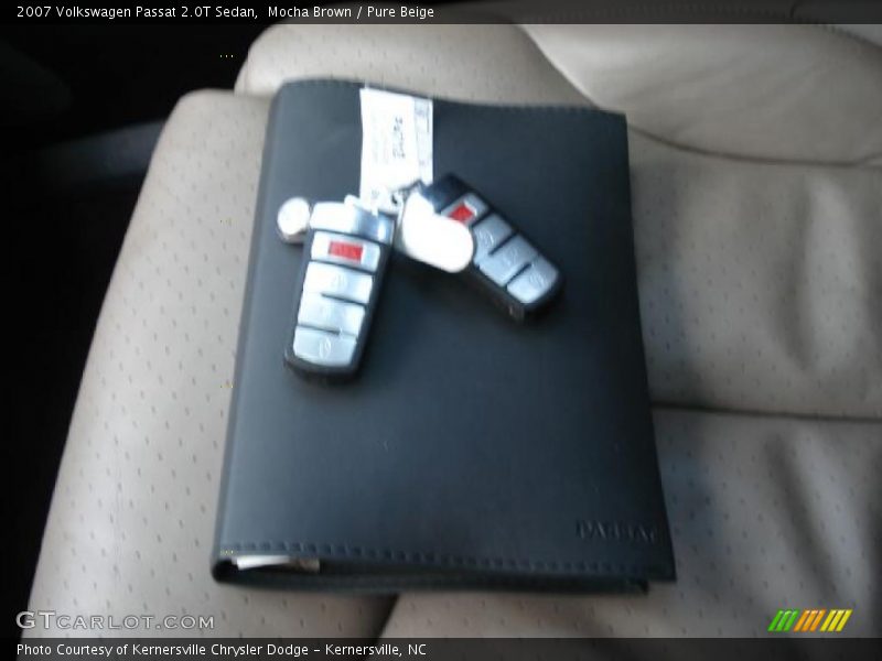 Mocha Brown / Pure Beige 2007 Volkswagen Passat 2.0T Sedan