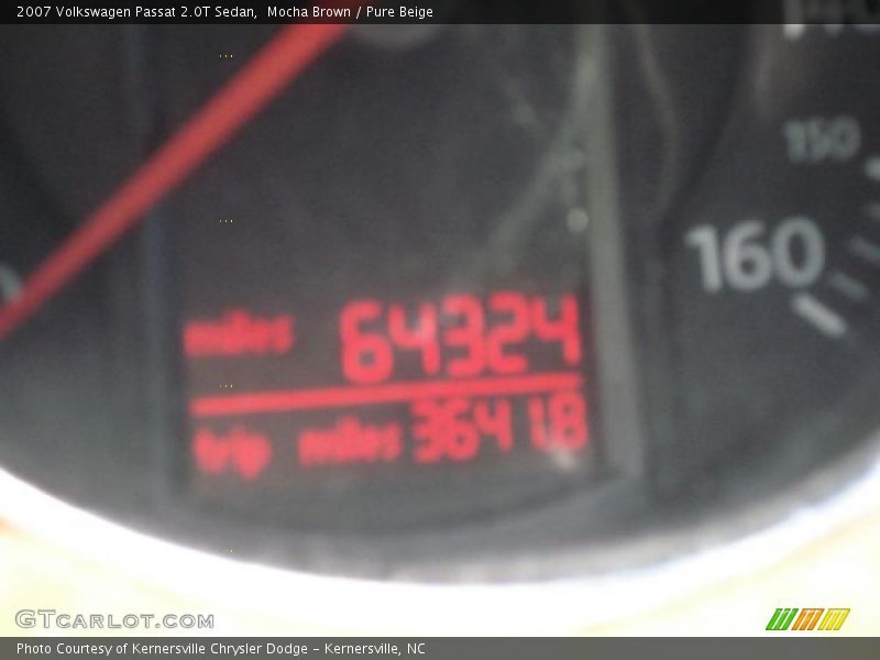 Mocha Brown / Pure Beige 2007 Volkswagen Passat 2.0T Sedan