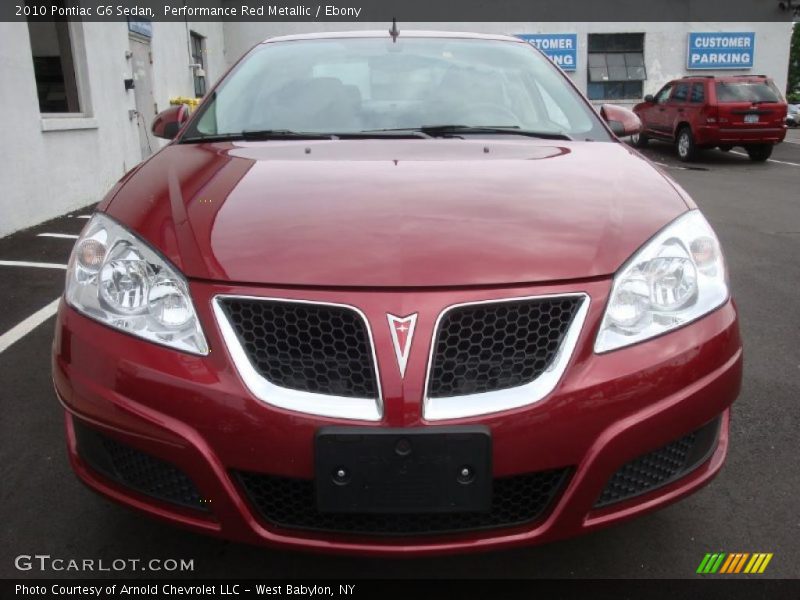 Performance Red Metallic / Ebony 2010 Pontiac G6 Sedan