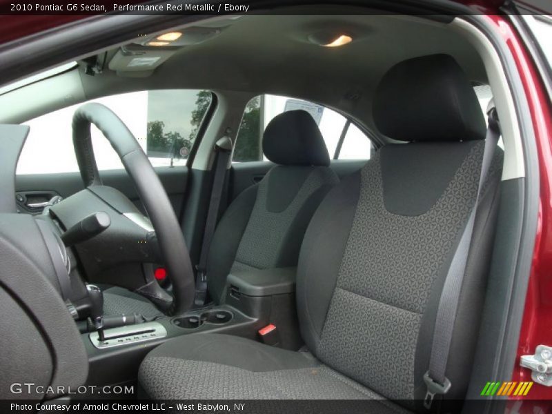 Performance Red Metallic / Ebony 2010 Pontiac G6 Sedan