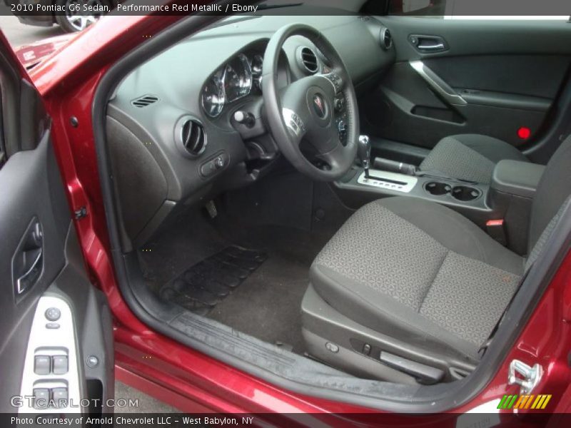 Performance Red Metallic / Ebony 2010 Pontiac G6 Sedan