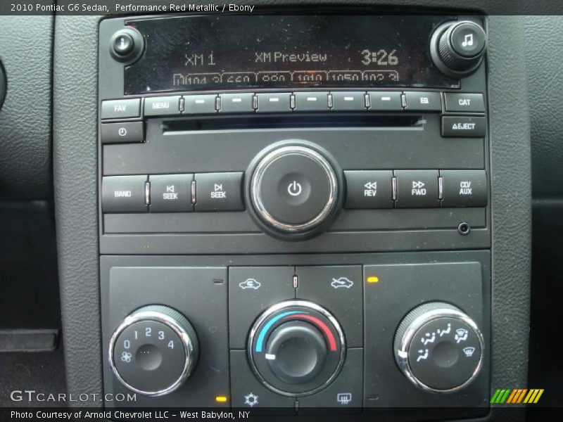 Performance Red Metallic / Ebony 2010 Pontiac G6 Sedan