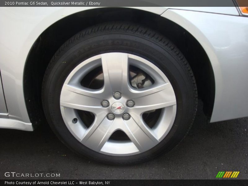 Quicksilver Metallic / Ebony 2010 Pontiac G6 Sedan