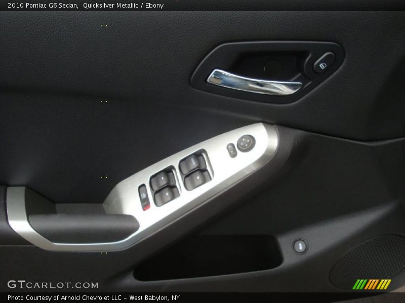 Quicksilver Metallic / Ebony 2010 Pontiac G6 Sedan