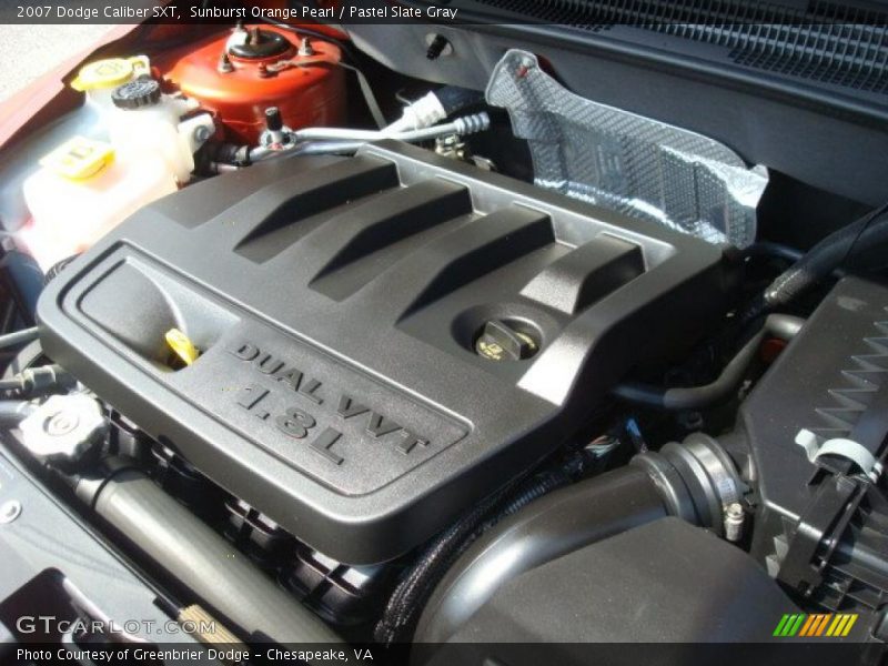 Sunburst Orange Pearl / Pastel Slate Gray 2007 Dodge Caliber SXT