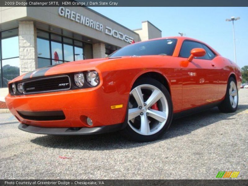 HEMI Orange / Dark Slate Gray 2009 Dodge Challenger SRT8