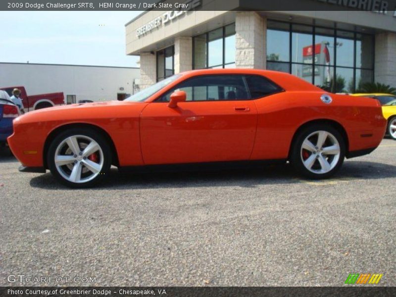 HEMI Orange / Dark Slate Gray 2009 Dodge Challenger SRT8