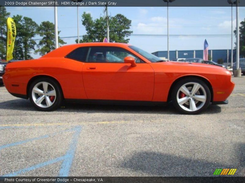 HEMI Orange / Dark Slate Gray 2009 Dodge Challenger SRT8