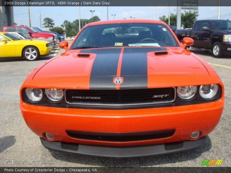 HEMI Orange / Dark Slate Gray 2009 Dodge Challenger SRT8