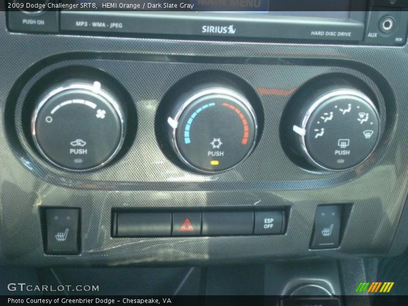 HEMI Orange / Dark Slate Gray 2009 Dodge Challenger SRT8
