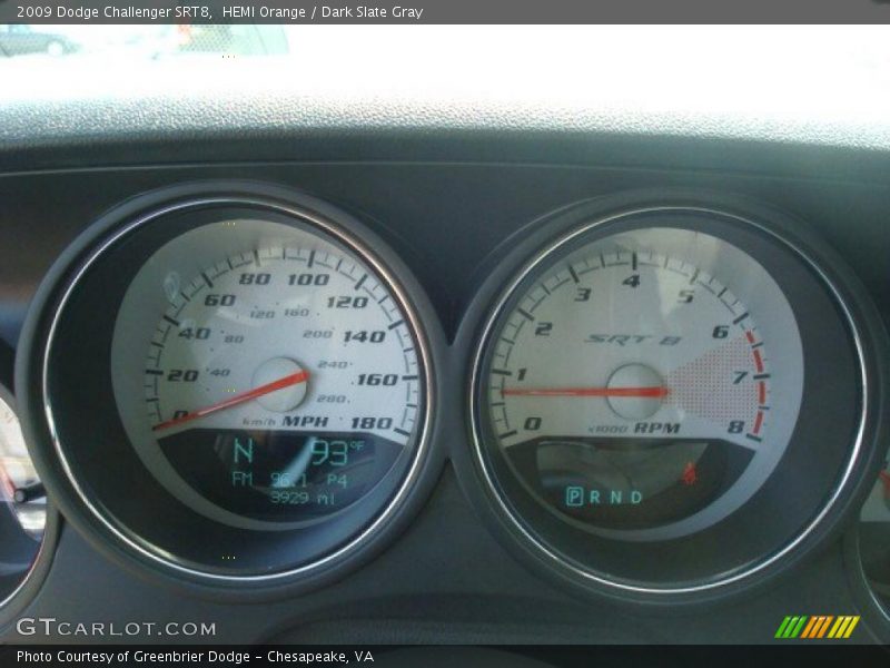 HEMI Orange / Dark Slate Gray 2009 Dodge Challenger SRT8
