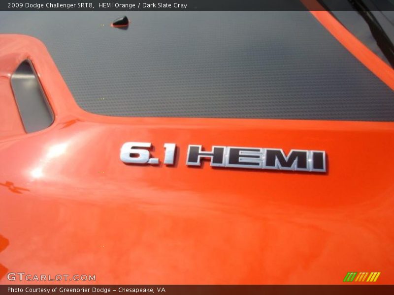 HEMI Orange / Dark Slate Gray 2009 Dodge Challenger SRT8