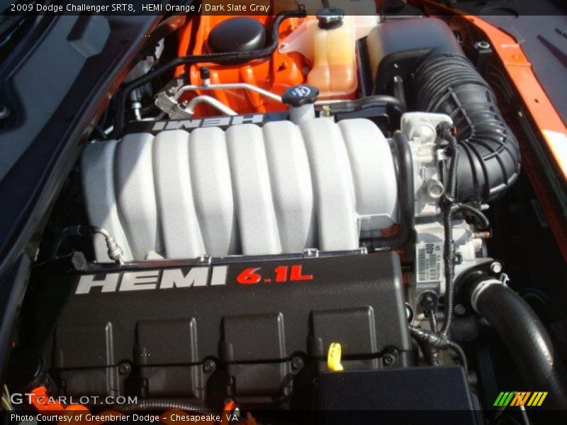 HEMI Orange / Dark Slate Gray 2009 Dodge Challenger SRT8