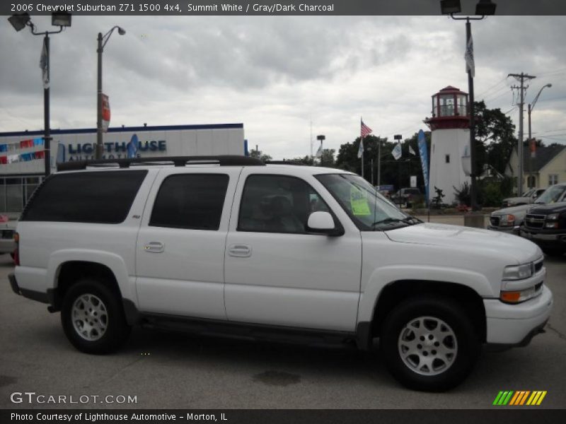 Summit White / Gray/Dark Charcoal 2006 Chevrolet Suburban Z71 1500 4x4
