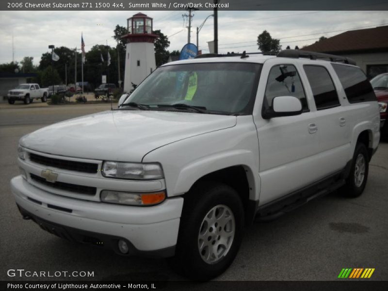 Summit White / Gray/Dark Charcoal 2006 Chevrolet Suburban Z71 1500 4x4