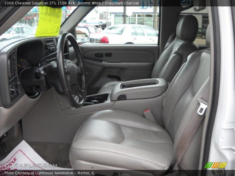 Summit White / Gray/Dark Charcoal 2006 Chevrolet Suburban Z71 1500 4x4