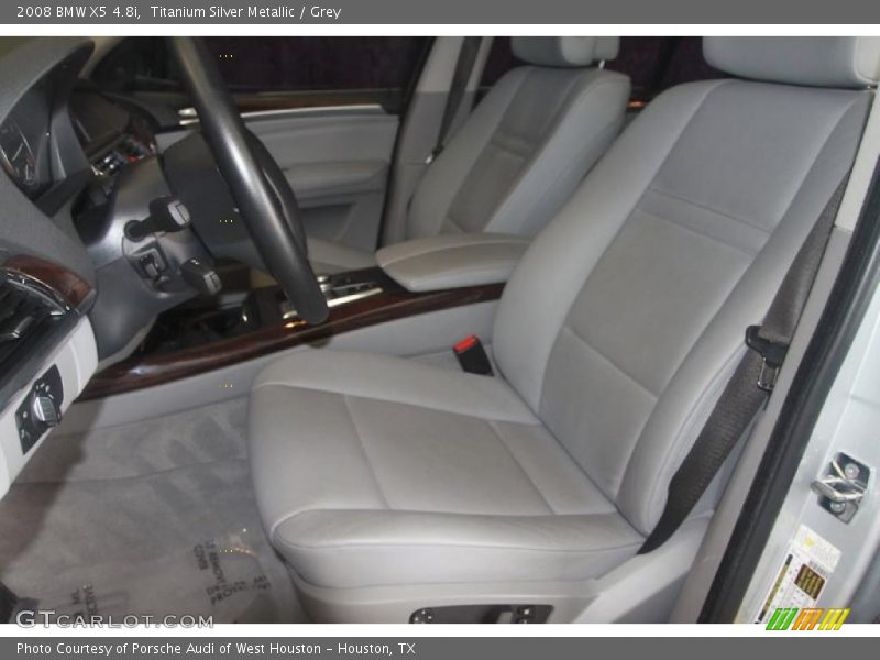 Titanium Silver Metallic / Grey 2008 BMW X5 4.8i