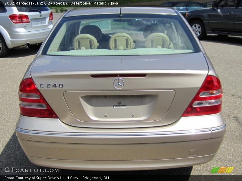 Desert Silver Metallic / Java 2002 Mercedes-Benz C 240 Sedan