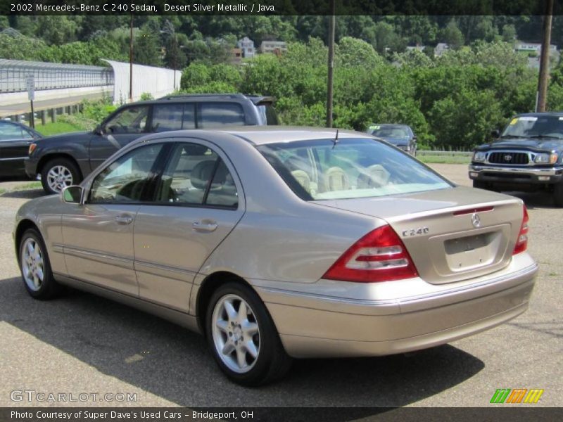 Desert Silver Metallic / Java 2002 Mercedes-Benz C 240 Sedan