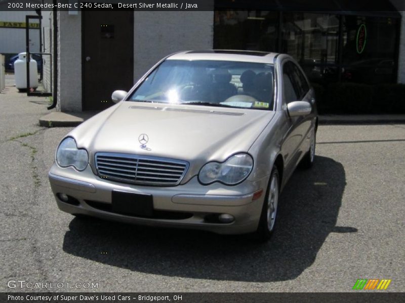 Desert Silver Metallic / Java 2002 Mercedes-Benz C 240 Sedan