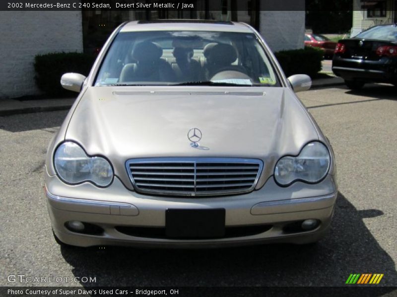 Desert Silver Metallic / Java 2002 Mercedes-Benz C 240 Sedan