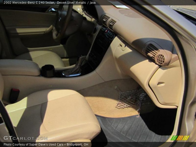 Desert Silver Metallic / Java 2002 Mercedes-Benz C 240 Sedan