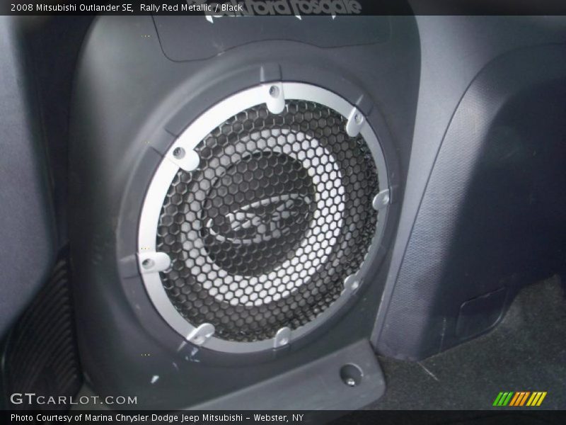 Rally Red Metallic / Black 2008 Mitsubishi Outlander SE
