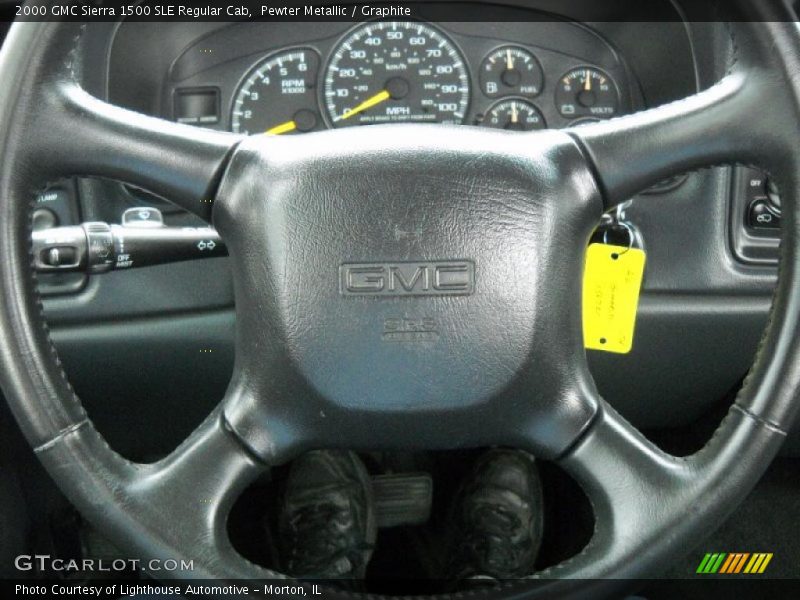 Pewter Metallic / Graphite 2000 GMC Sierra 1500 SLE Regular Cab