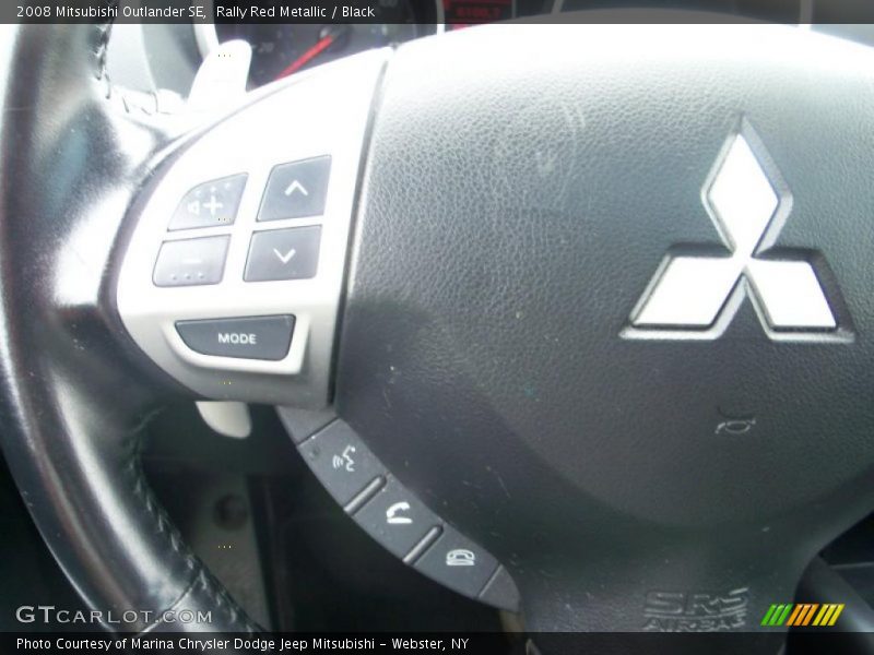 Rally Red Metallic / Black 2008 Mitsubishi Outlander SE