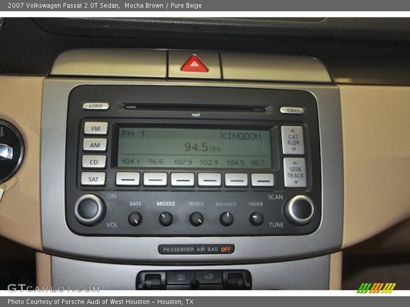 Mocha Brown / Pure Beige 2007 Volkswagen Passat 2.0T Sedan