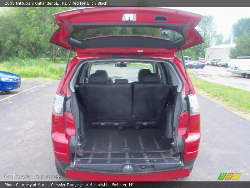 Rally Red Metallic / Black 2008 Mitsubishi Outlander SE