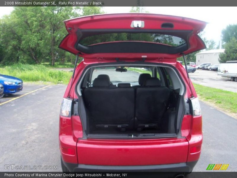 Rally Red Metallic / Black 2008 Mitsubishi Outlander SE