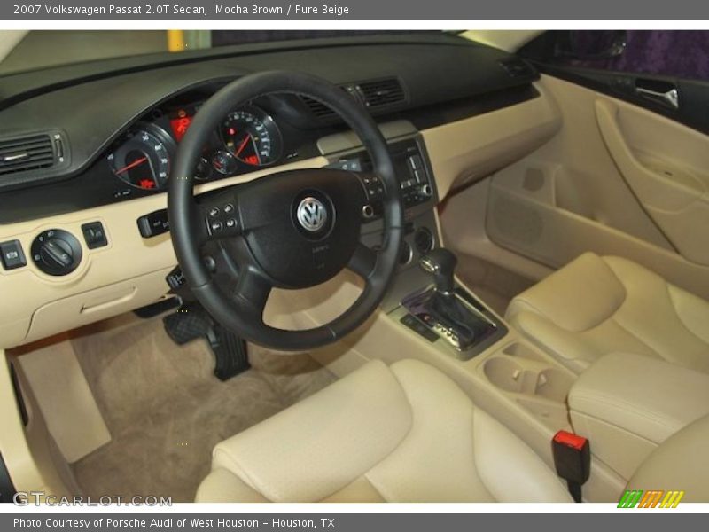 Mocha Brown / Pure Beige 2007 Volkswagen Passat 2.0T Sedan