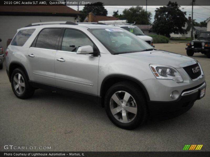 Quicksilver Metallic / Ebony 2010 GMC Acadia SLT AWD